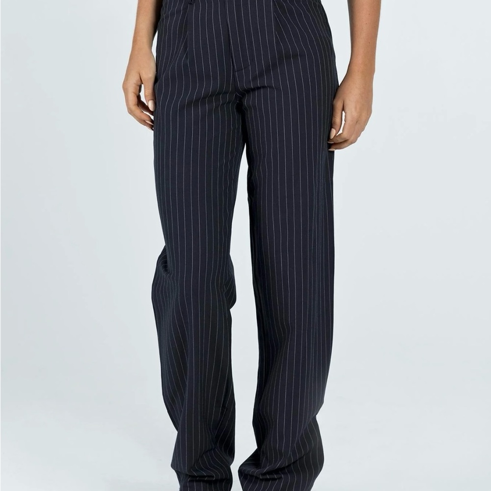 Women's Titius Pant Navy Pinstripe
